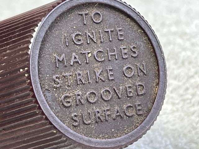 73) Excellent 1940s-50s Bryant & May's Ship's Life Boat Matches Bakelite Container & Matches — image 4