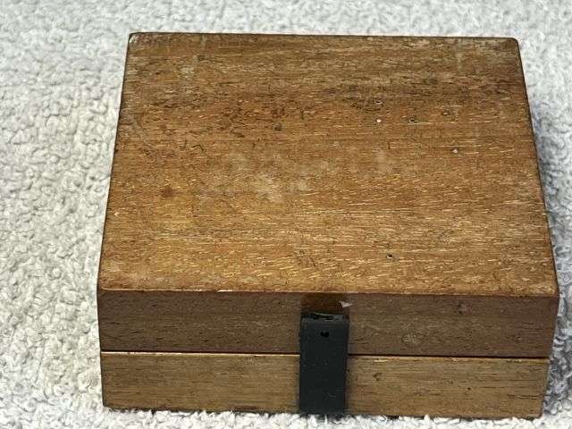 74) Nice Original WW1 British Officers Wooden Bodied Marching Compass Dated 1918 — image 13