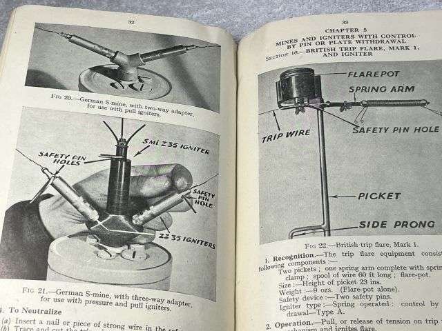 51) Original Post WW2 Field Engineering & Mine Warfare Pamphlet No 4 Part I Mines Individual Mechanisms 1947 — image 7