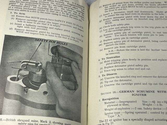 51) Original Post WW2 Field Engineering & Mine Warfare Pamphlet No 4 Part I Mines Individual Mechanisms 1947 — image 8