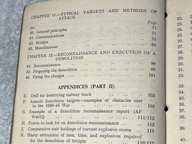 53) Original Post WW2 Field Engineering & Mine Warfare Pamphlet No 3 Part II Demolitions RE & Inf Aslt Pnrs — image 18