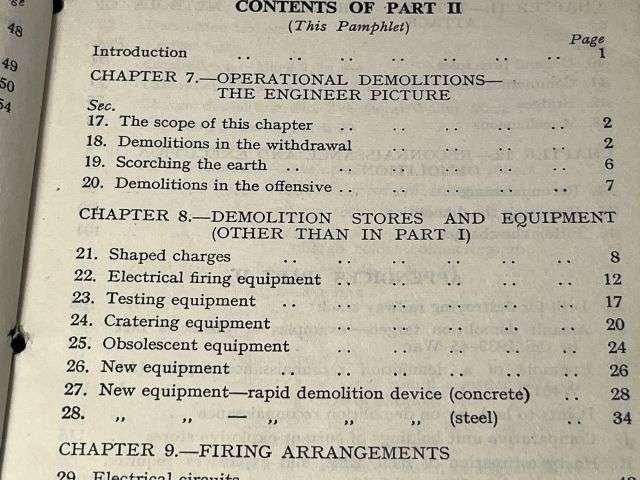 53) Original Post WW2 Field Engineering & Mine Warfare Pamphlet No 3 Part II Demolitions RE & Inf Aslt Pnrs — image 20