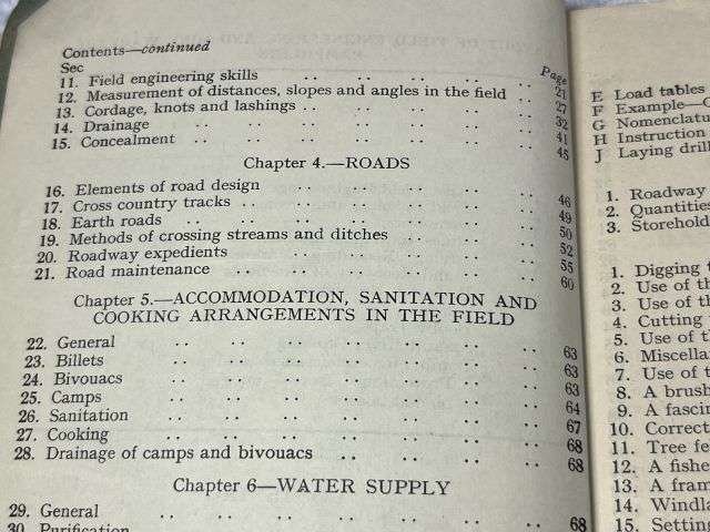 55) Original Post WW2 Field Engineering & Mine Warfare Pamphlet No 1 Basic Field Engineering Part I All Arms 1950 — image 9