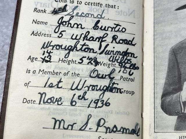 56) Excellent Original Collection of Pre WW2 Boy Scouts Cloth Badges & Diaries 1937-1939 — image 19