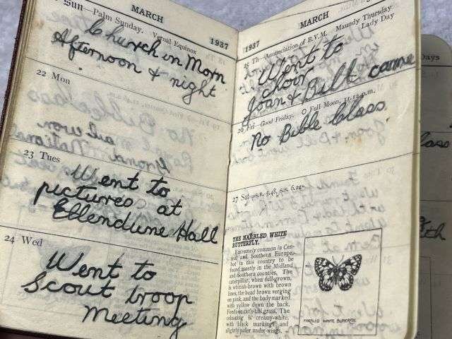 56) Excellent Original Collection of Pre WW2 Boy Scouts Cloth Badges & Diaries 1937-1939 — image 23