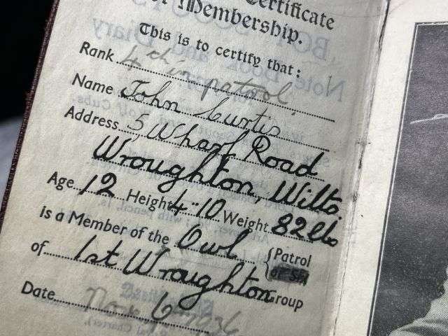 56) Excellent Original Collection of Pre WW2 Boy Scouts Cloth Badges & Diaries 1937-1939 — image 26