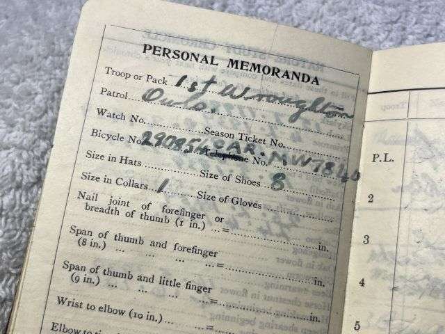 56) Excellent Original Collection of Pre WW2 Boy Scouts Cloth Badges & Diaries 1937-1939 — image 3