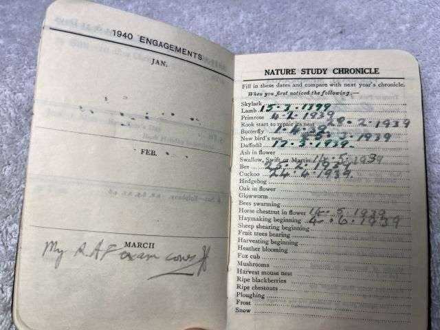 56) Excellent Original Collection of Pre WW2 Boy Scouts Cloth Badges & Diaries 1937-1939 — image 5