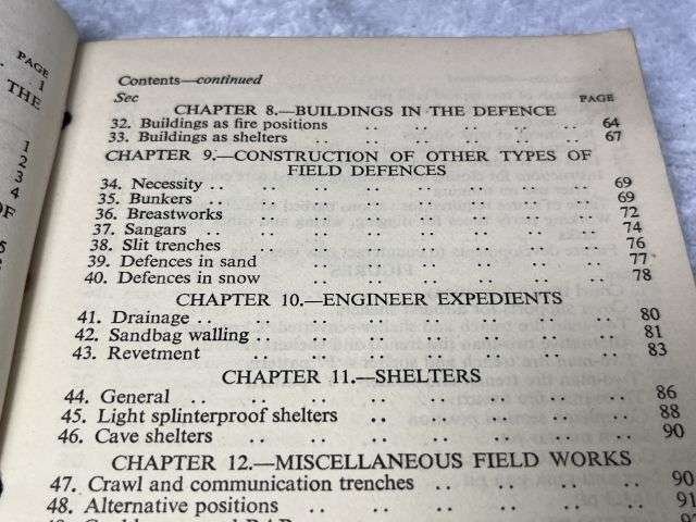 57) Original Post WW2 Field Engineering & Mine Warfare Pamphlet No 2 Field Defences & Obstacles Part I All Arms — image 11