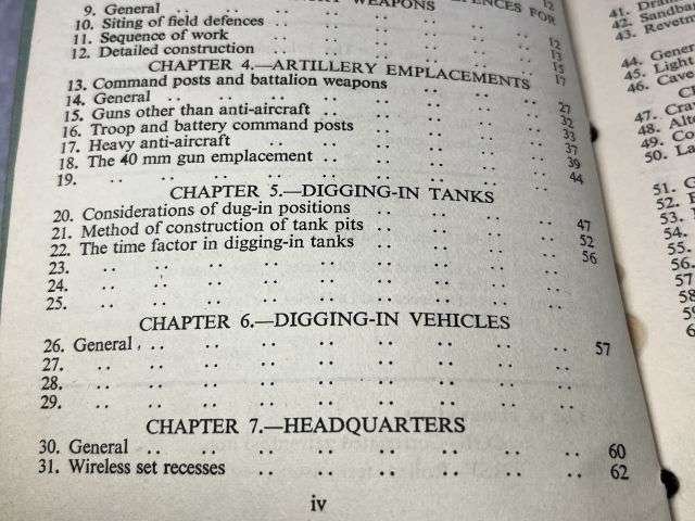 57) Original Post WW2 Field Engineering & Mine Warfare Pamphlet No 2 Field Defences & Obstacles Part I All Arms — image 12