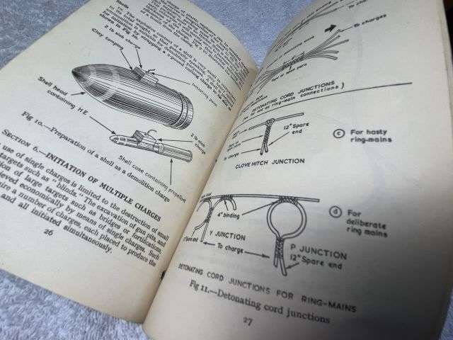 58) Original Post WW2 Field Engineering & Mine Warfare Pamphlet No 3 Demolitions Part I All Arms — image 4