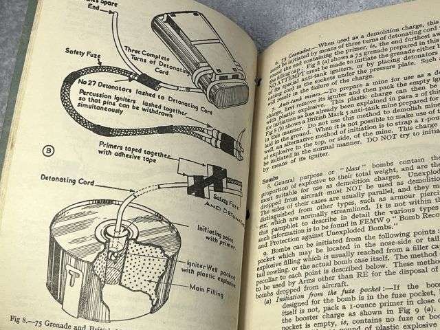 58) Original Post WW2 Field Engineering & Mine Warfare Pamphlet No 3 Demolitions Part I All Arms — image 5