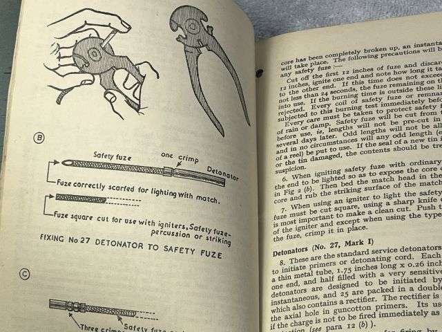 58) Original Post WW2 Field Engineering & Mine Warfare Pamphlet No 3 Demolitions Part I All Arms — image 7