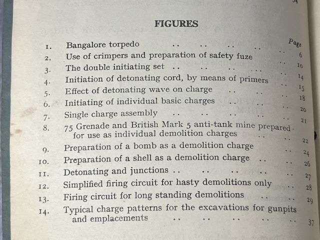 58) Original Post WW2 Field Engineering & Mine Warfare Pamphlet No 3 Demolitions Part I All Arms — image 8