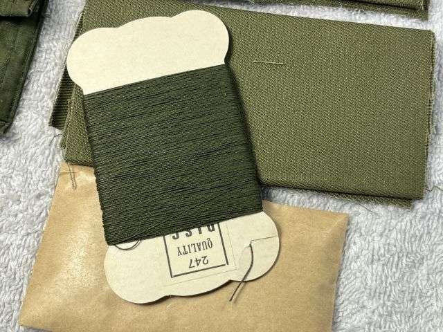 59) Original WW2 Pat British Army Tropical Issue Housewife Sewing Kit Complete — image 12