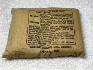 48) Good Original WW2 British Army First Field Dressing Dated …