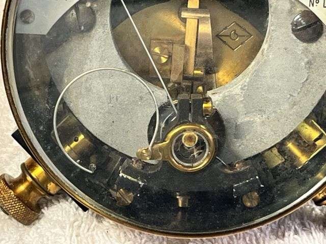 16) Lovely Original British Army Galvanometer No24A MkI & Leather Case Dated 1938 — image 7