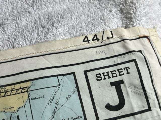 9) Good Original WW2 Escape Map 44J 44K French Indo China, Siam — image 13