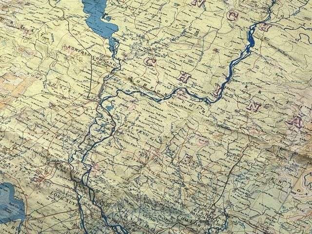 9) Good Original WW2 Escape Map 44J 44K French Indo China, Siam — image 2