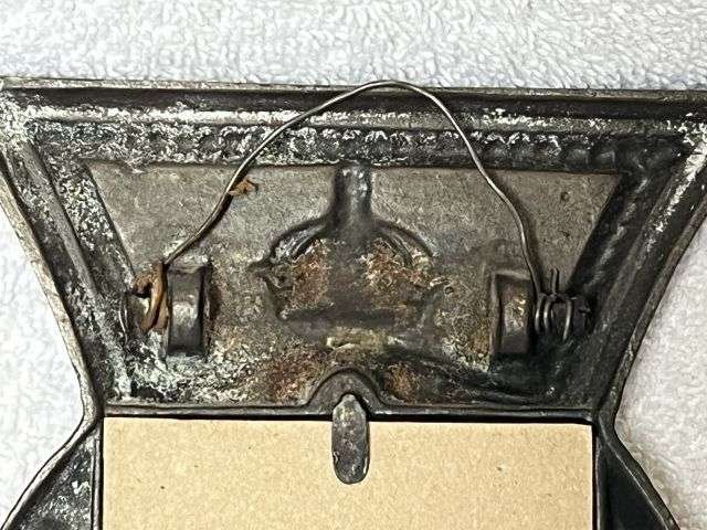 126) Lovely Original WW1 Imperial German Army Large Iron Cross Memorial Frame 1914-1915 — image 3