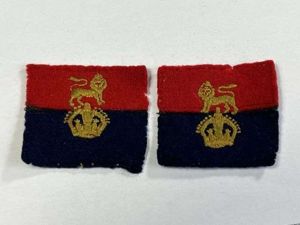 2) Good Original WW2 Kings Crown War Office Controlled Units …