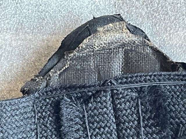 115) Excellent original WW1 WW2 Royal Navy Officers Bullion Cap Badge & Cap Band — image 3