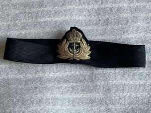 115) Excellent original WW1 WW2 Royal Navy Officers Bullion Cap …