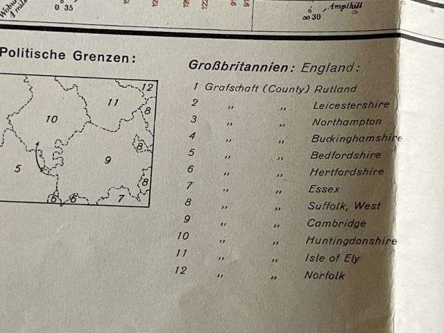 120) Nice Original WW2 German Army Map of Cambridge Operation Sealion Planned Invasion of Britain 1940 — image 11