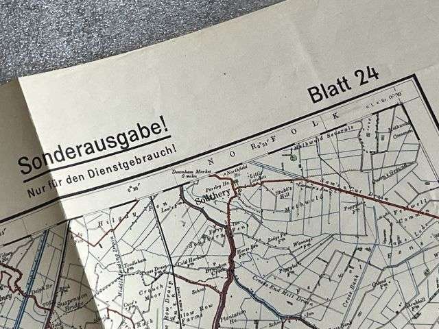 120) Nice Original WW2 German Army Map of Cambridge Operation Sealion Planned Invasion of Britain 1940 — image 13