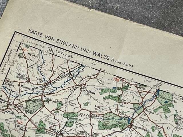 120) Nice Original WW2 German Army Map of Cambridge Operation Sealion Planned Invasion of Britain 1940 — image 15