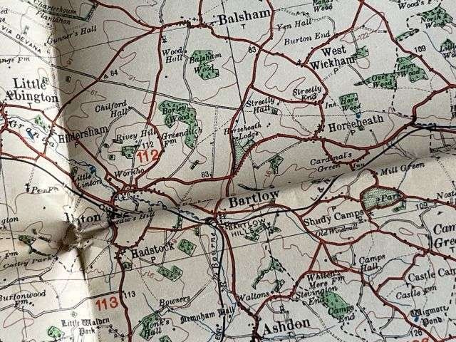 120) Nice Original WW2 German Army Map of Cambridge Operation Sealion Planned Invasion of Britain 1940 — image 2