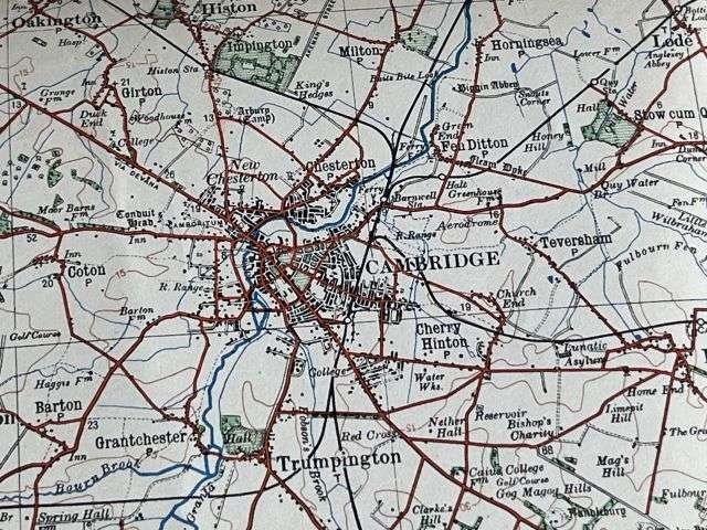 120) Nice Original WW2 German Army Map of Cambridge Operation Sealion Planned Invasion of Britain 1940 — image 3
