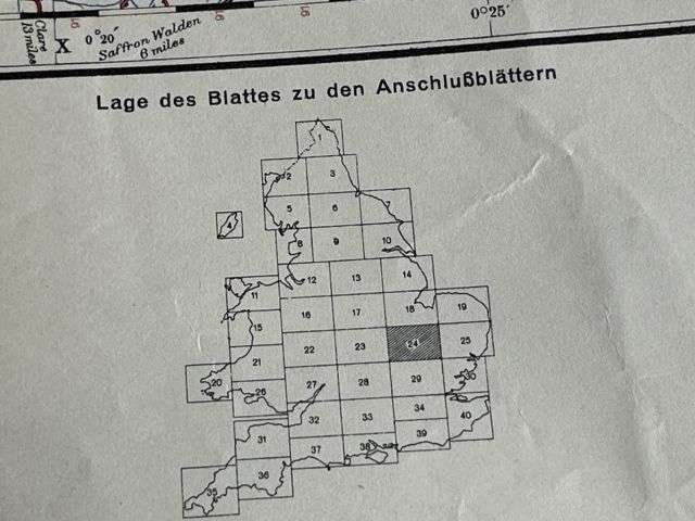 120) Nice Original WW2 German Army Map of Cambridge Operation Sealion Planned Invasion of Britain 1940 — image 9