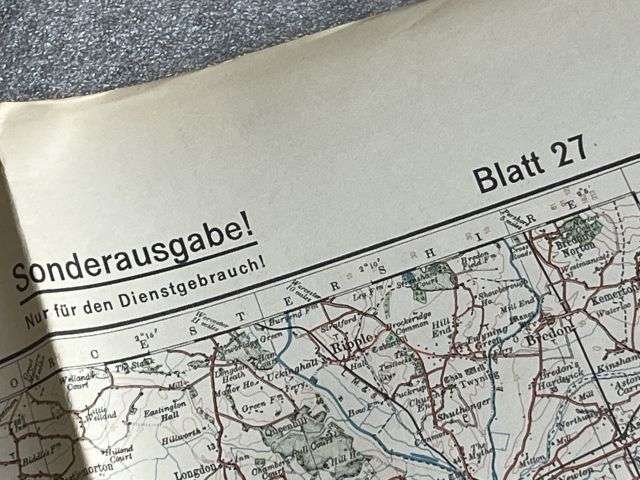 121) Nice Original WW2 German Army Map of Gloucester Operation Sealion Planned Invasion of Britain 1940 — image 12