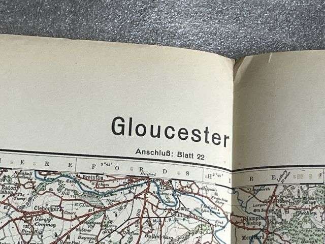 121) Nice Original WW2 German Army Map of Gloucester Operation Sealion Planned Invasion of Britain 1940 — image 13
