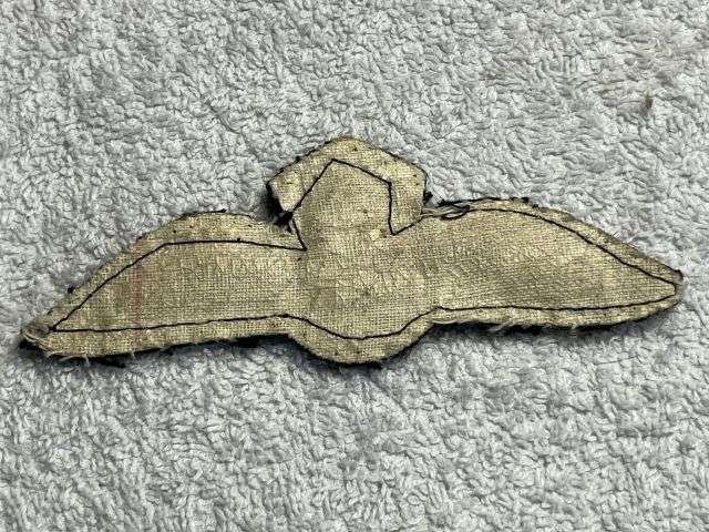 3) Lovely Original WW2 RAF Uniform Removed Padded Pilots Wings — image 3