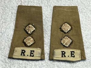 6) Excellent Original WW2 British Royal Engineers Lieutenant Rank Slides …