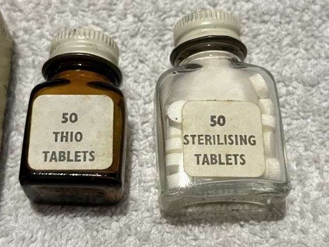 54) Near Mint Original Complete WW2 British Army & RAF Issue Water Bottle Sterilizing Outfit — image 4