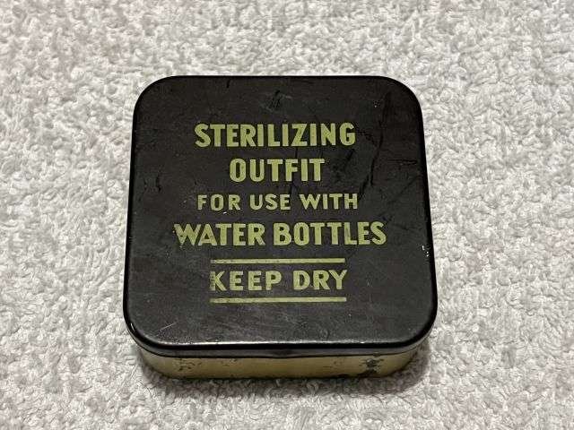 54) Near Mint Original Complete WW2 British Army & RAF Issue Water Bottle Sterilizing Outfit — image 8