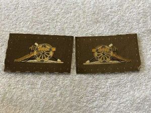 59) Mint Original WW2 Royal Artillery Printed Cloth Cannon Sleeve …