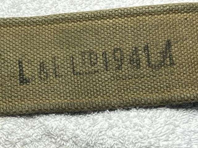 38) Excellent Original WW2 1937 Pattern Webbing Waist Belt & Brace Attachments L&E Ltd 1941 — image 2