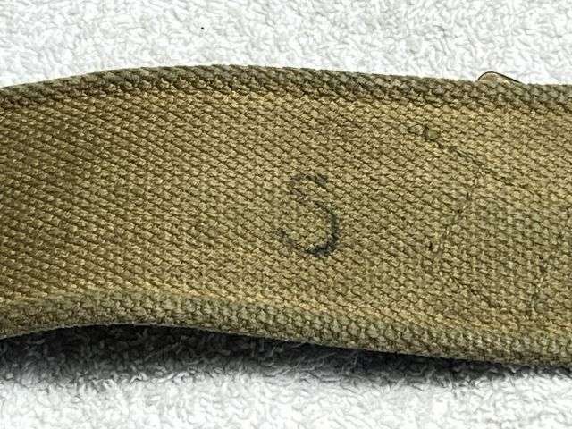 38) Excellent Original WW2 1937 Pattern Webbing Waist Belt & Brace Attachments L&E Ltd 1941 — image 3