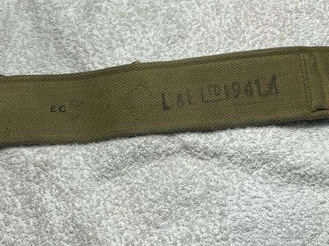 38) Excellent Original WW2 1937 Pattern Webbing Waist Belt & Brace Attachments L&E Ltd 1941 — image 4