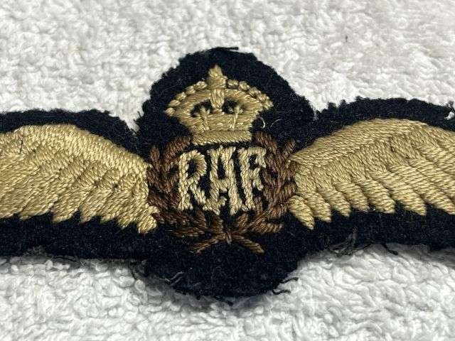 11) Excellent Original 1930s – WW2 RAF Uniform Removed Pilots Wings — image 4