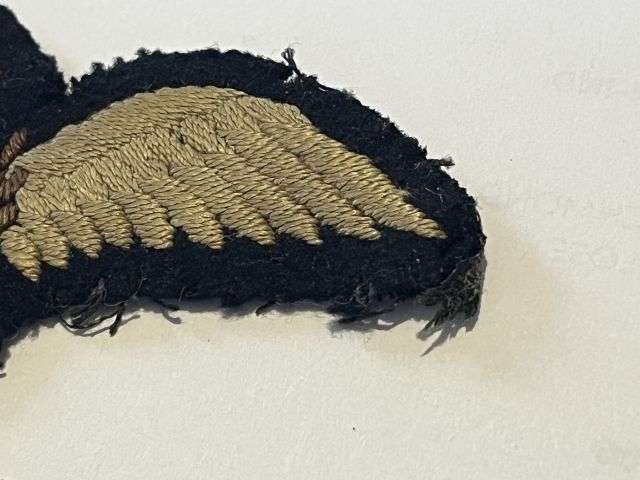 11) Excellent Original 1930s – WW2 RAF Uniform Removed Pilots Wings — image 5