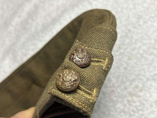 17) Excellent Original WW2 British Army Officers Private Purchase Field Service Cap — image 5