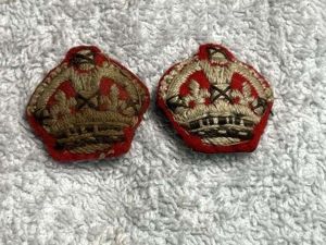 25) Good Original WW2 Officers Uniform Removed Red Cloth Rank …