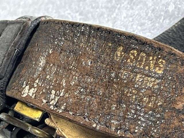144) Excellent Original WW1 WW2 Royal Navy Officers Sword Belt By J.Gieves & Sons — image 11