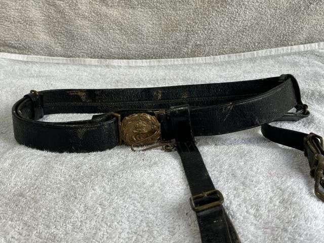 144) Excellent Original WW1 WW2 Royal Navy Officers Sword Belt By J.Gieves & Sons — image 14