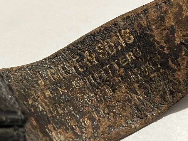 144) Excellent Original WW1 WW2 Royal Navy Officers Sword Belt By J.Gieves & Sons — image 15